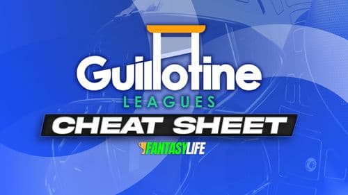Guillotine Leagues Fantasy Football Cheat Sheet for 2024