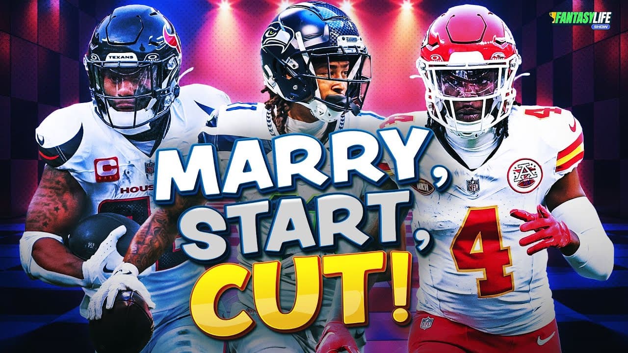 Are We Starting, Cutting or Marrying These Fantasy Football Players?