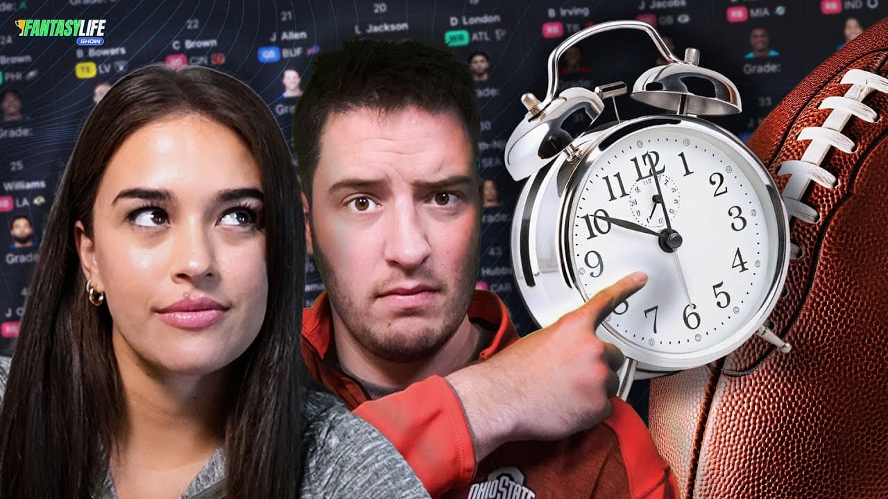 Drafting a Fantasy Football Team in the 11th Hour