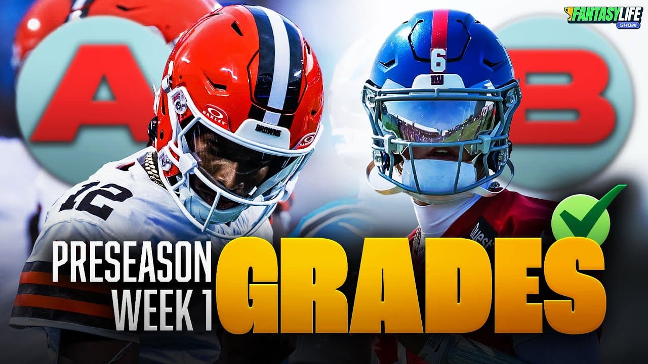 Grading Rookie QBs from NFL Preseason Week 1 + Utilization Breakdown!