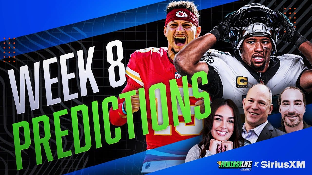 Matthew Berry’s Fantasy Football Predictions for Week 8 and Rest of Season!