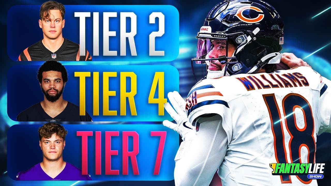 Quarterback Rankings & Tiers for 2025 Fantasy Football