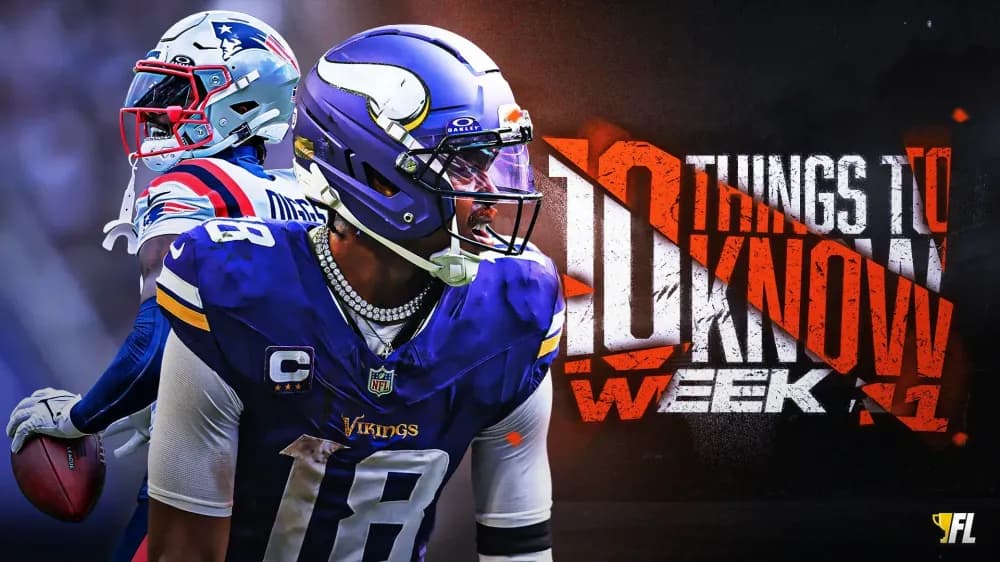 10 Things To Know For Week 11: The Best Deep RB Handcuffs, J.J. McCarthy Analysis and More