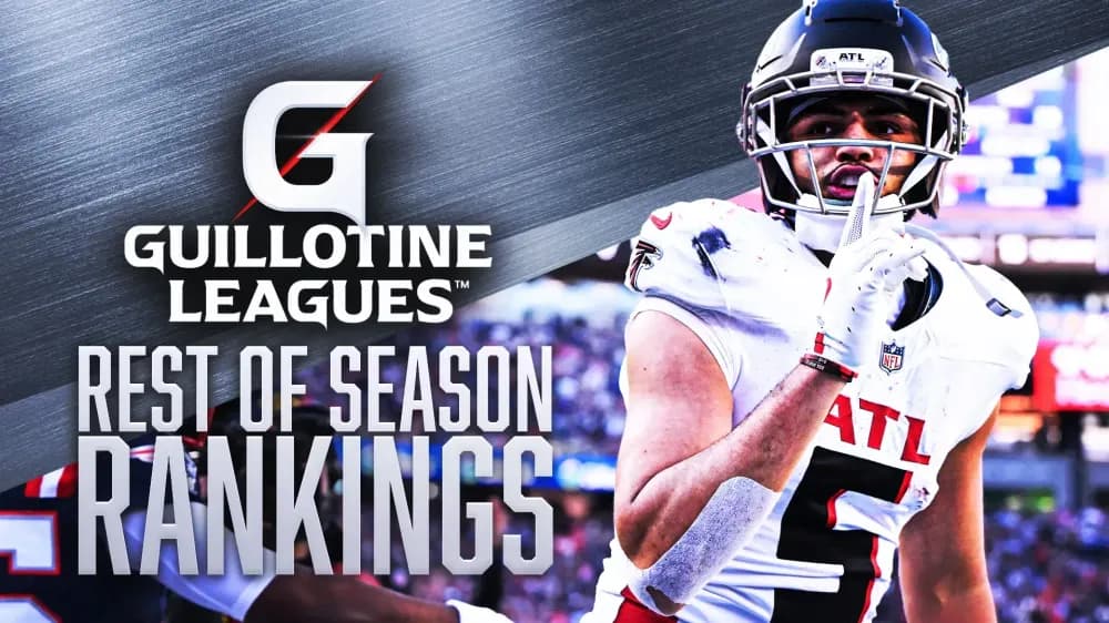 Week 11 Guillotine Leagues Rest-of-Season Rankings: Drake London, Emeka Egbuka, and More