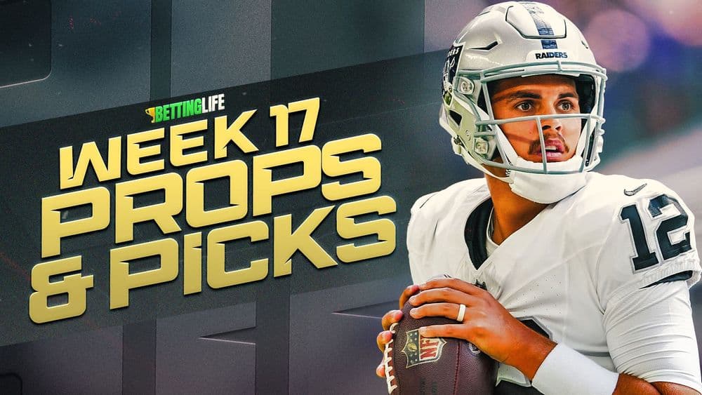 Week 17 NFL Player Props: Aidan O'Connell, Breece Hall, and More