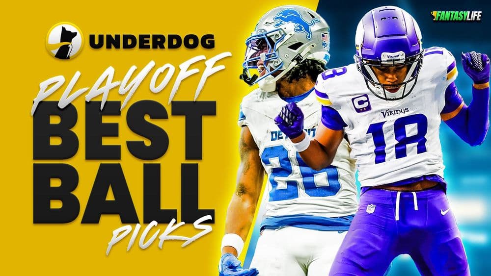 Underdog Postseason Best Ball Tournament Picks: Lions, Chargers, Rams & More