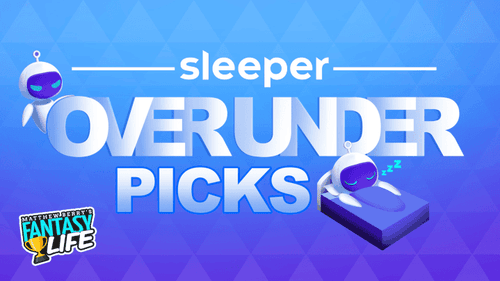 Sleeper Over/Under Picks. Wild Card Round