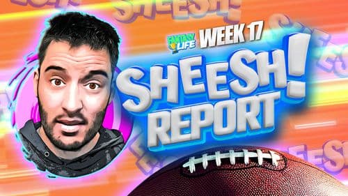 Sheesh Report. The Biggest Misses from Fantasy Football Week 17.
